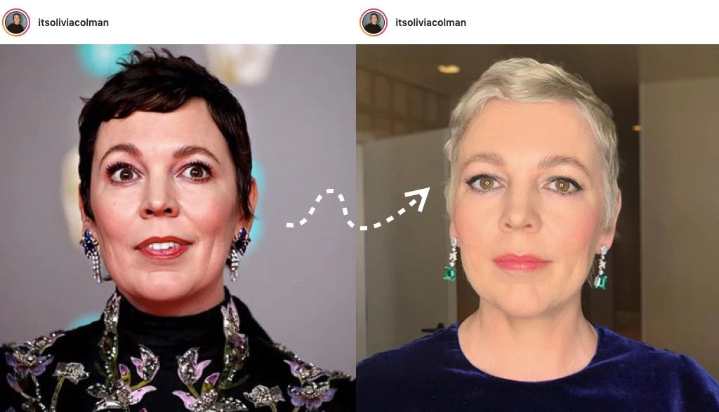 Olivia Colman's Drastic Hair Colour Change For Oscars 2020