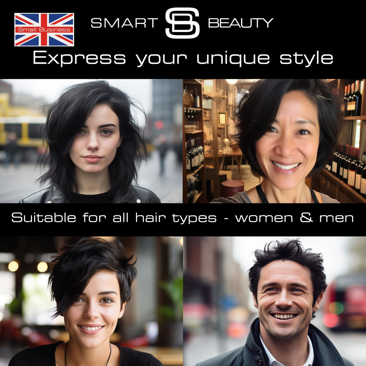 Pure Black Hair Dye with Added Plex Hair Care Conditioner, Permanent Hair Colour