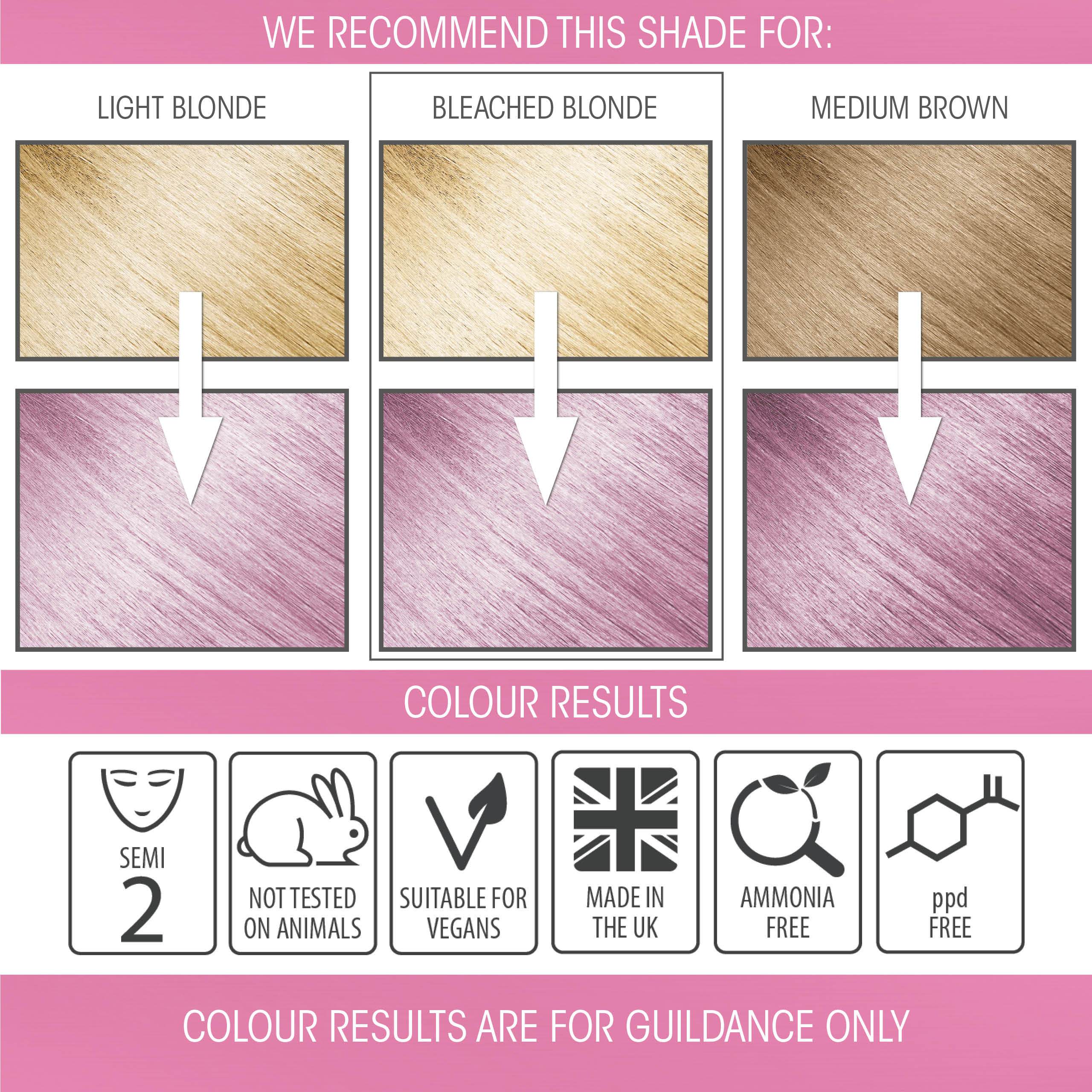 Candy Floss Pink Pastel Hair Dye | Semi-permanent Hair Colour