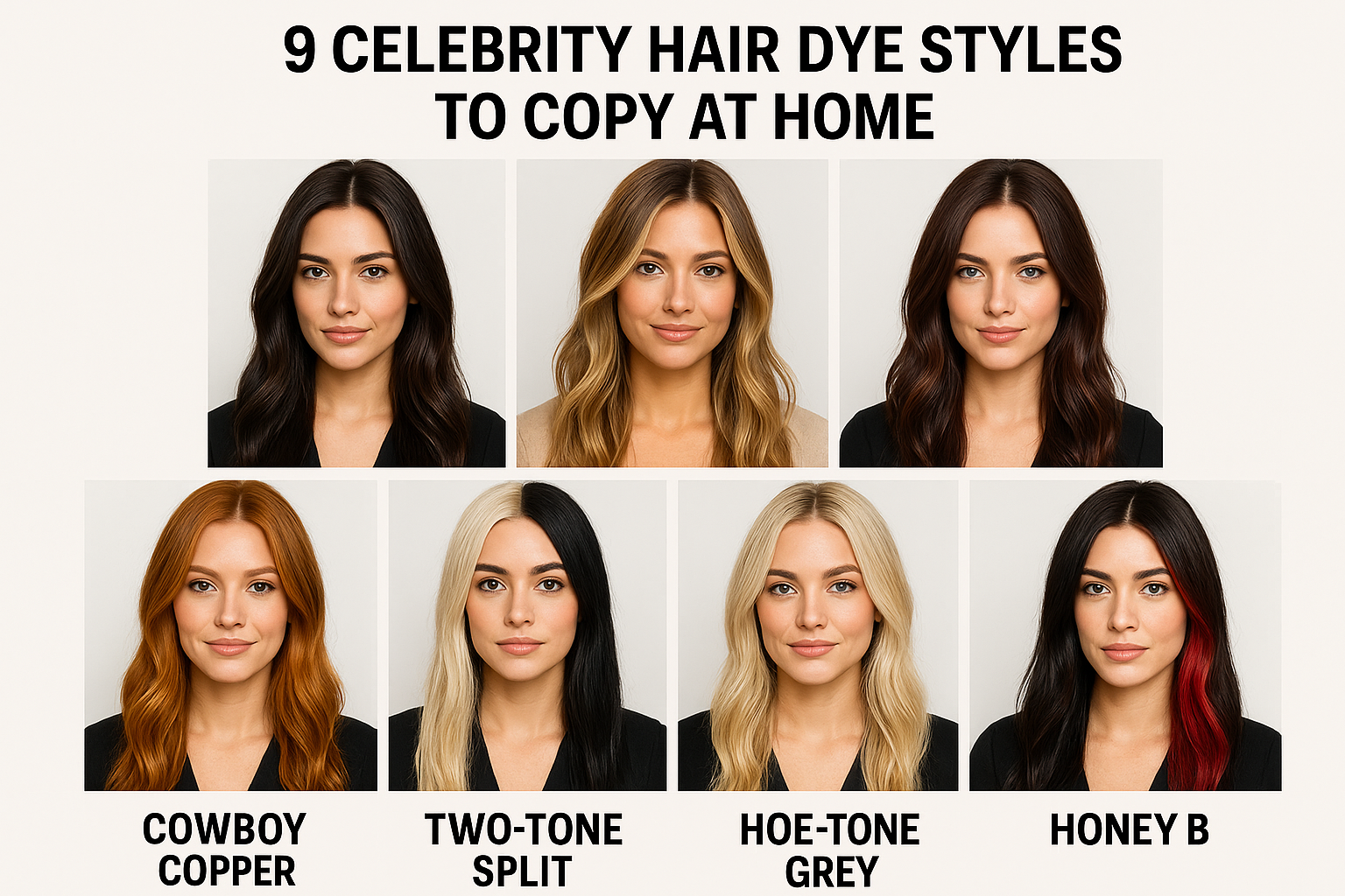 9 Celebrity Hair Dye Styles To Copy at Home (UK)