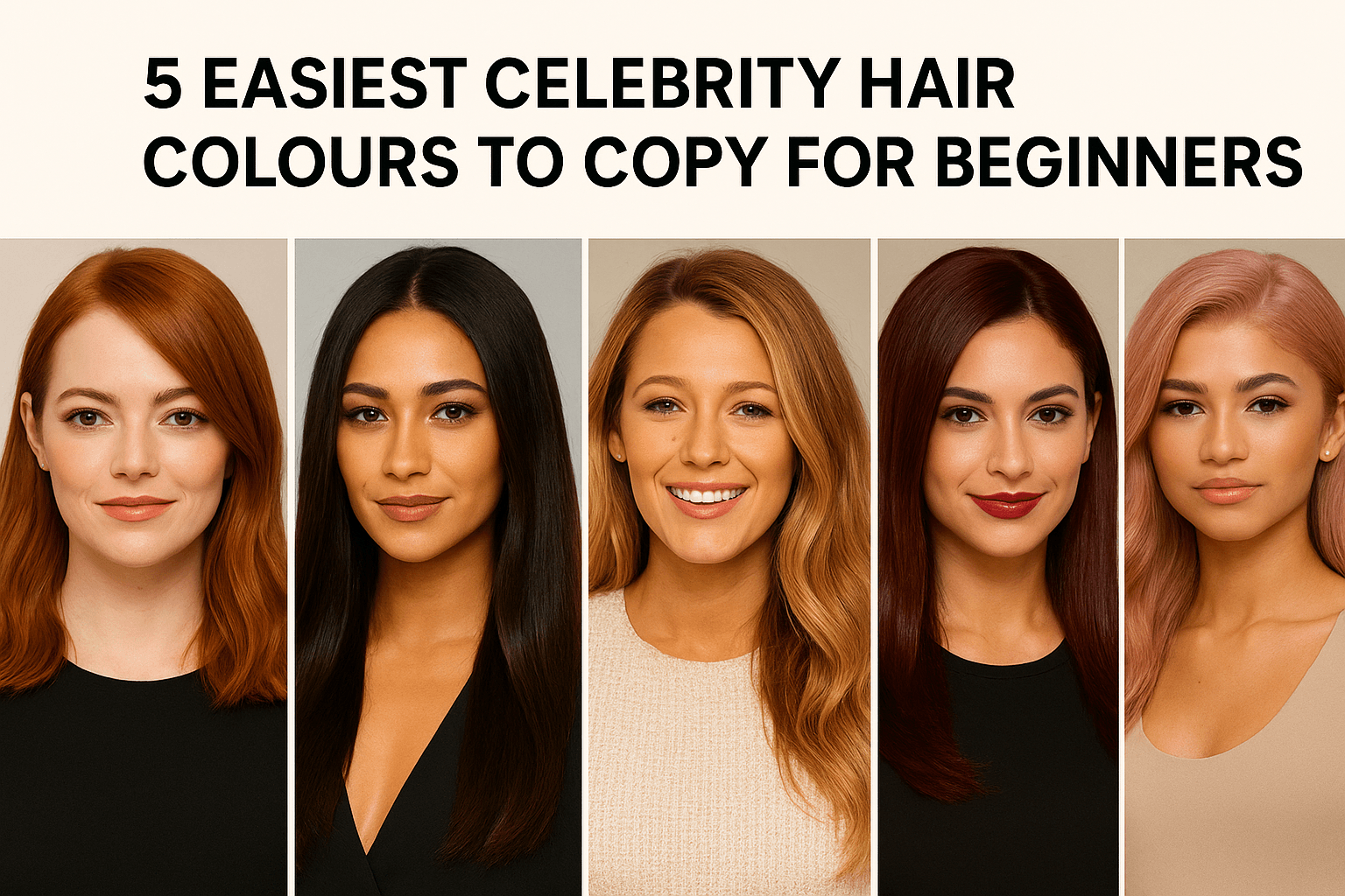 5 Easiest Celebrity Hair Colours to Copy for Beginners
