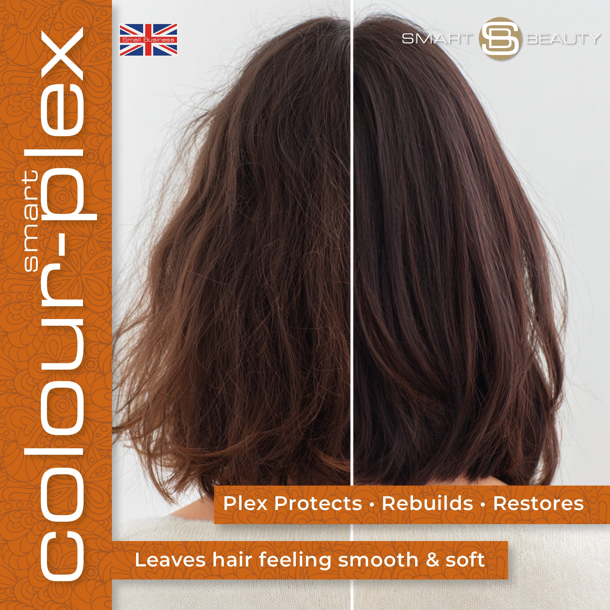 Smart Beauty Amber Copper Hair Dye with Added Plex Hair Care Conditioner, Permanent Hair Colour