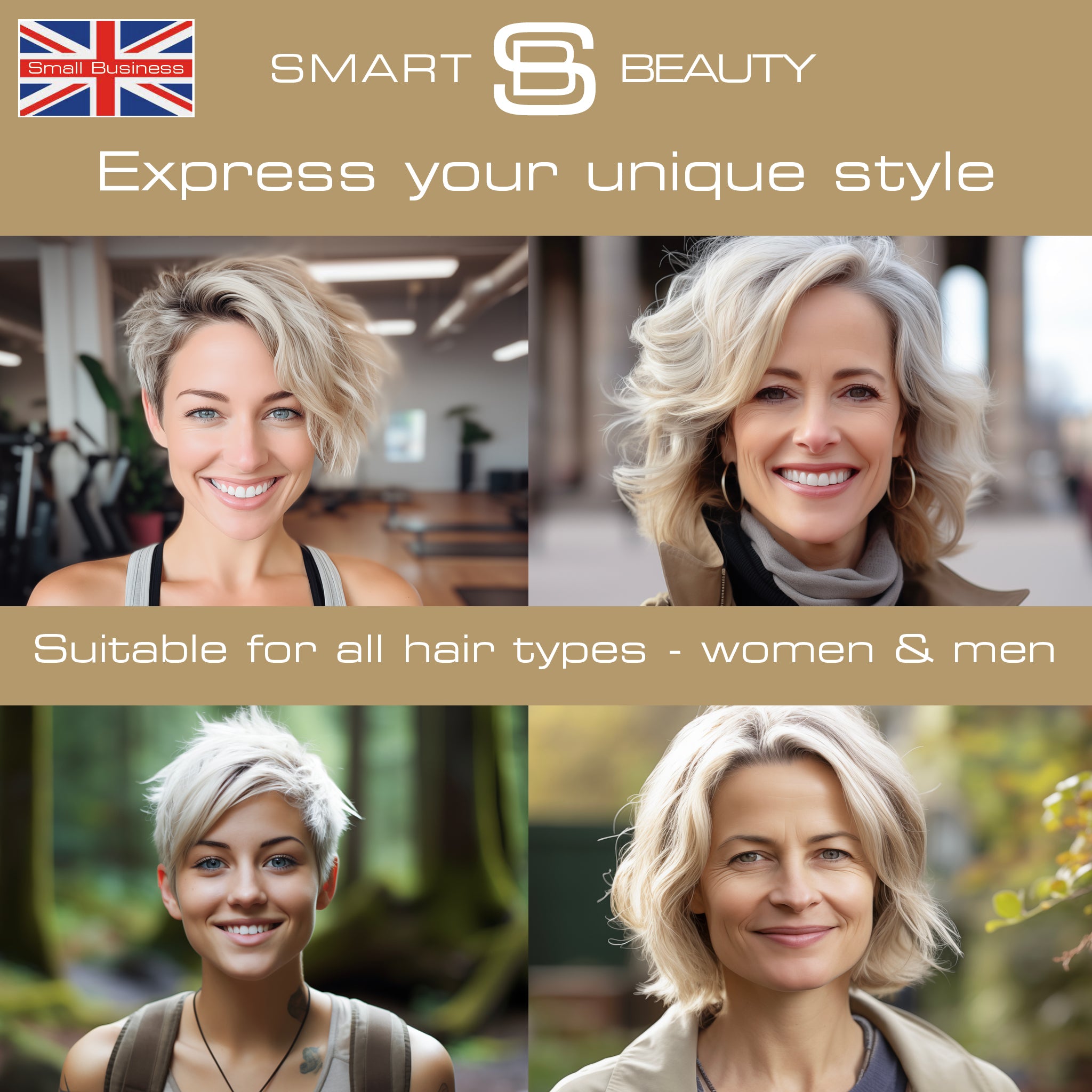 Smart Beauty Ash Blonde Hair Dye with Added Plex Hair Care Conditioner, Permanent Hair Colour