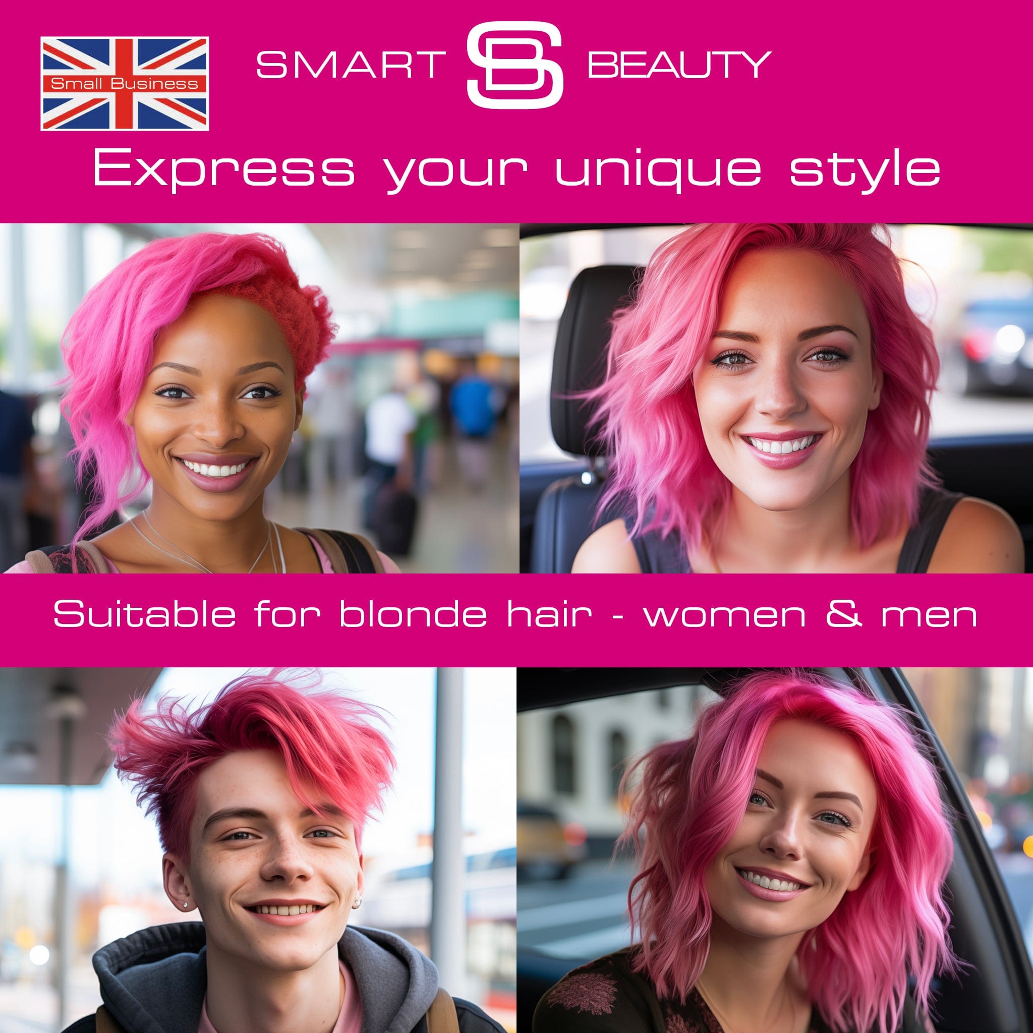 Carmine Pink Vibrant Semi-permanent Hair Colour