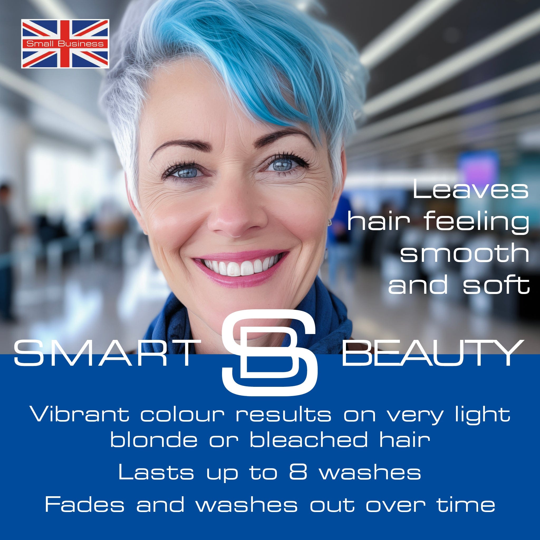 Electric Blue Vibrant Semi-permanent Hair Colour