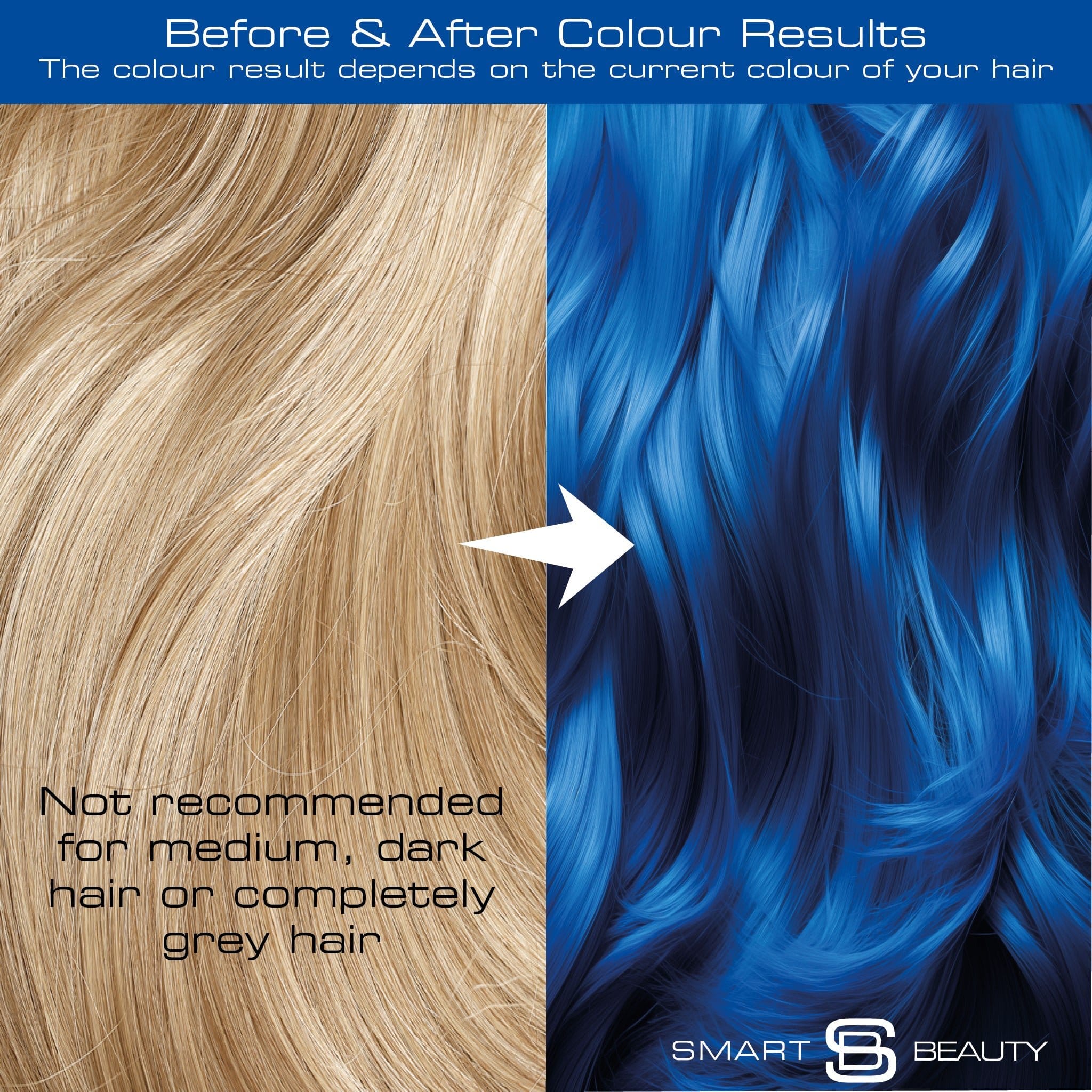 Electric Blue Vibrant Semi-permanent Hair Colour