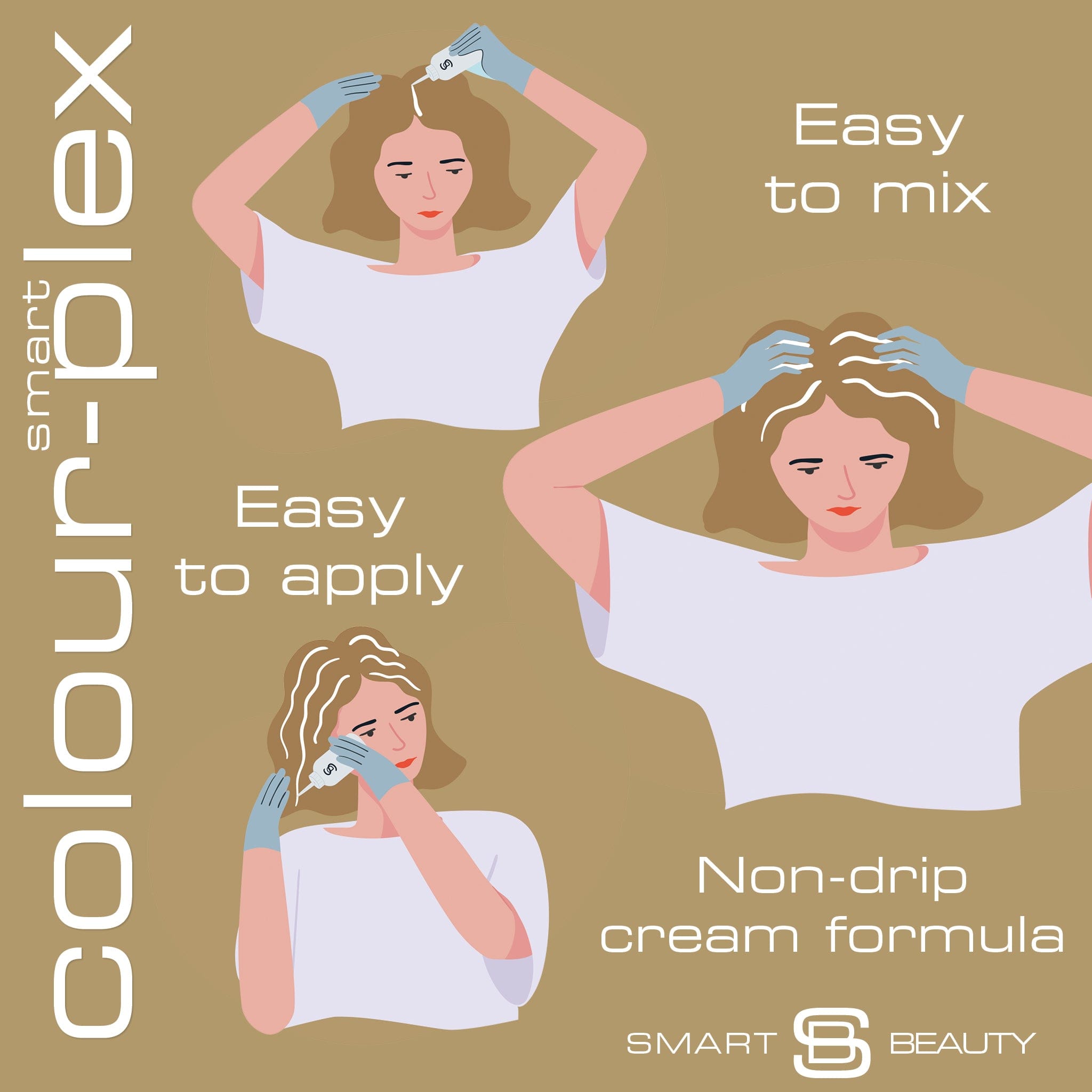 Smart Beauty Platinum Blonde Hair Dye with Added Plex Hair Care Conditioner, Permanent Hair Colour