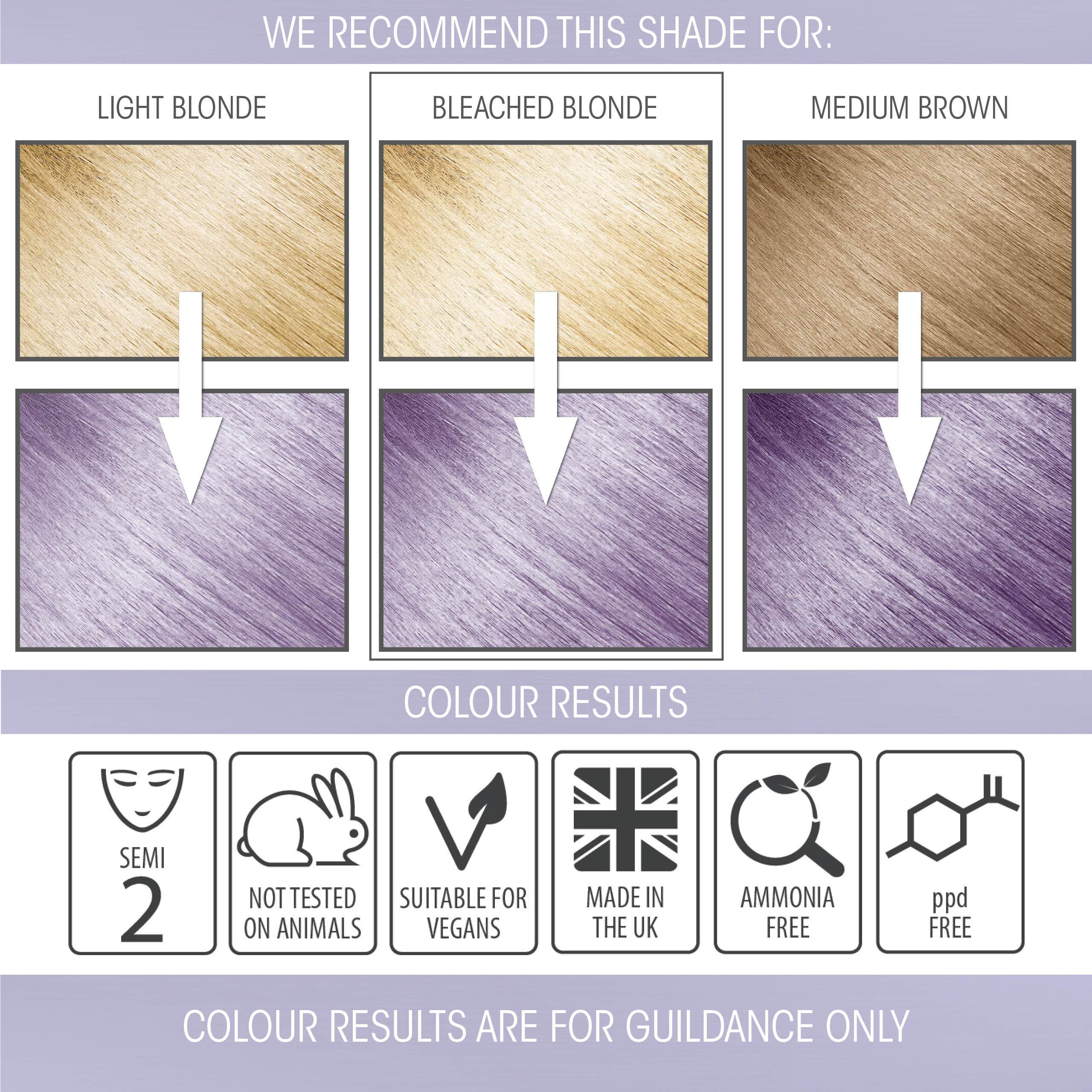 Lilac Haze Purple Pastel Hair Dye | Semi-permanent Hair Colour