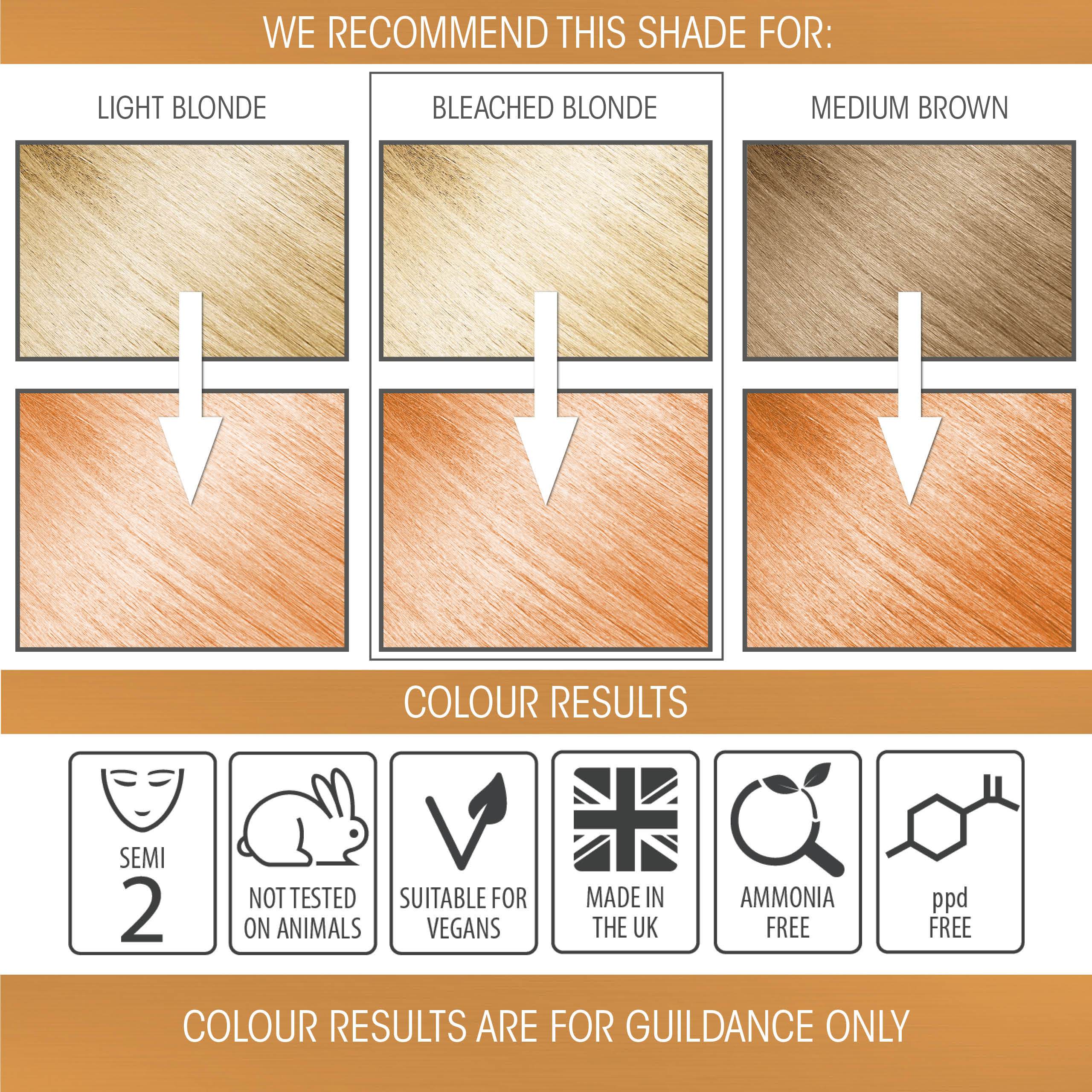 Sunset Orange Pastel Hair Dye | Semi-permanent Hair Colour
